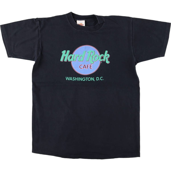 90'S HARD ROCK CAFE Hard Rock Cafe Advertising T-shirt Made in USA Men's XL Vintage cotton black type Vintage Second Hand