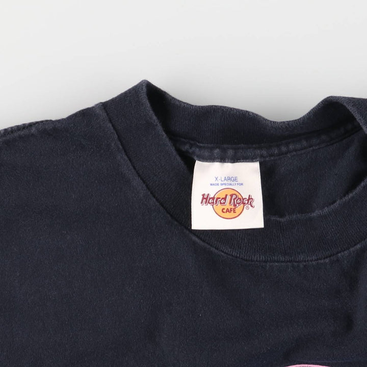 90'S HARD ROCK CAFE Hard Rock Cafe Advertising T-shirt Made in USA Men's XL Vintage cotton black type Vintage Second Hand