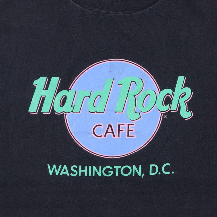 90'S HARD ROCK CAFE Hard Rock Cafe Advertising T-shirt Made in USA Men's XL Vintage cotton black type Vintage Second Hand