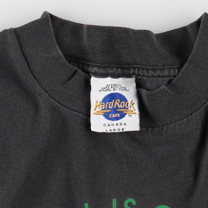 90'S HARD ROCK CAFE Hard Rock Cafe Advertising T-shirt Made in USA Men's L Vintage cotton black type Vintage Second Hand