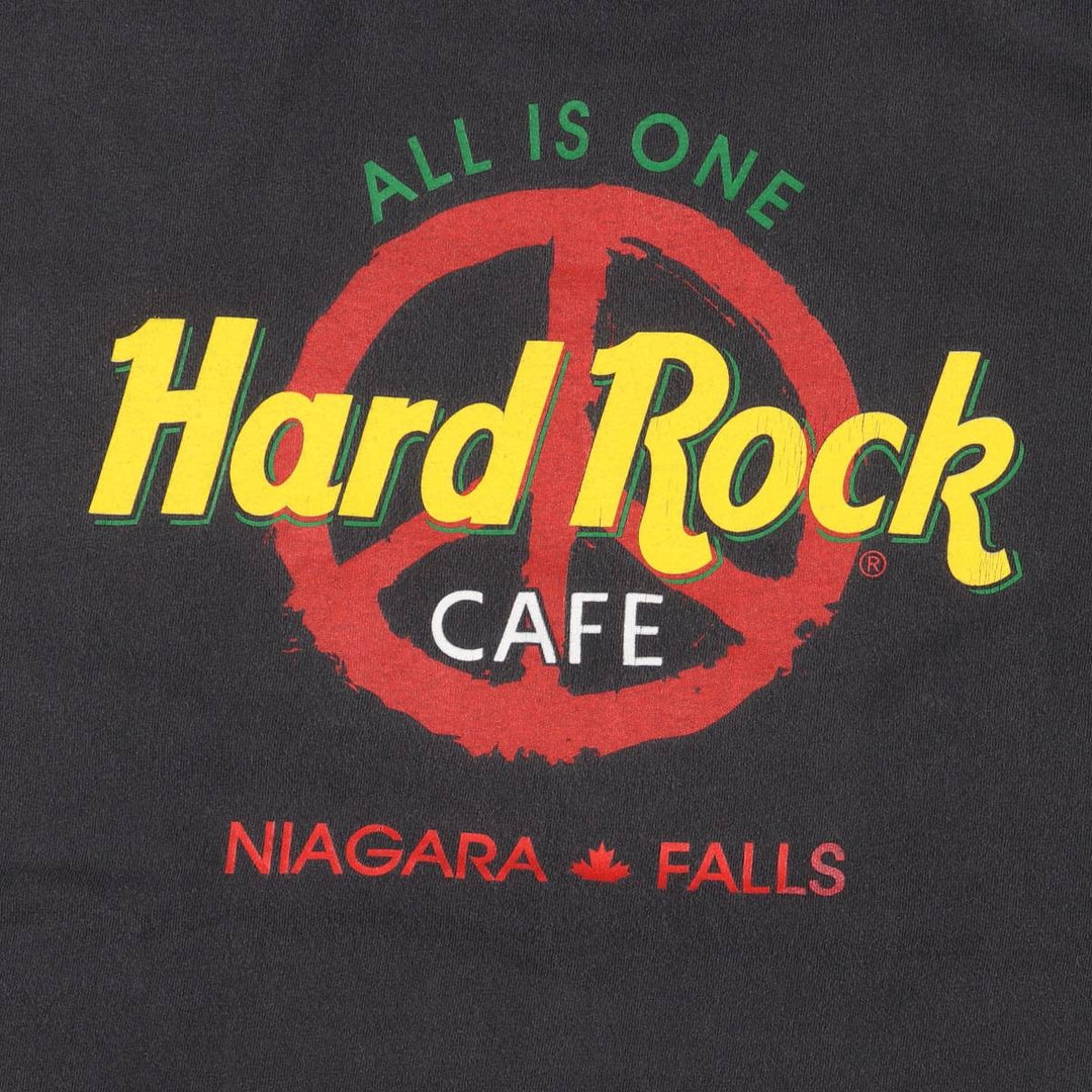 90'S HARD ROCK CAFE Hard Rock Cafe Advertising T-shirt Made in USA Men's L Vintage cotton black type Vintage Second Hand
