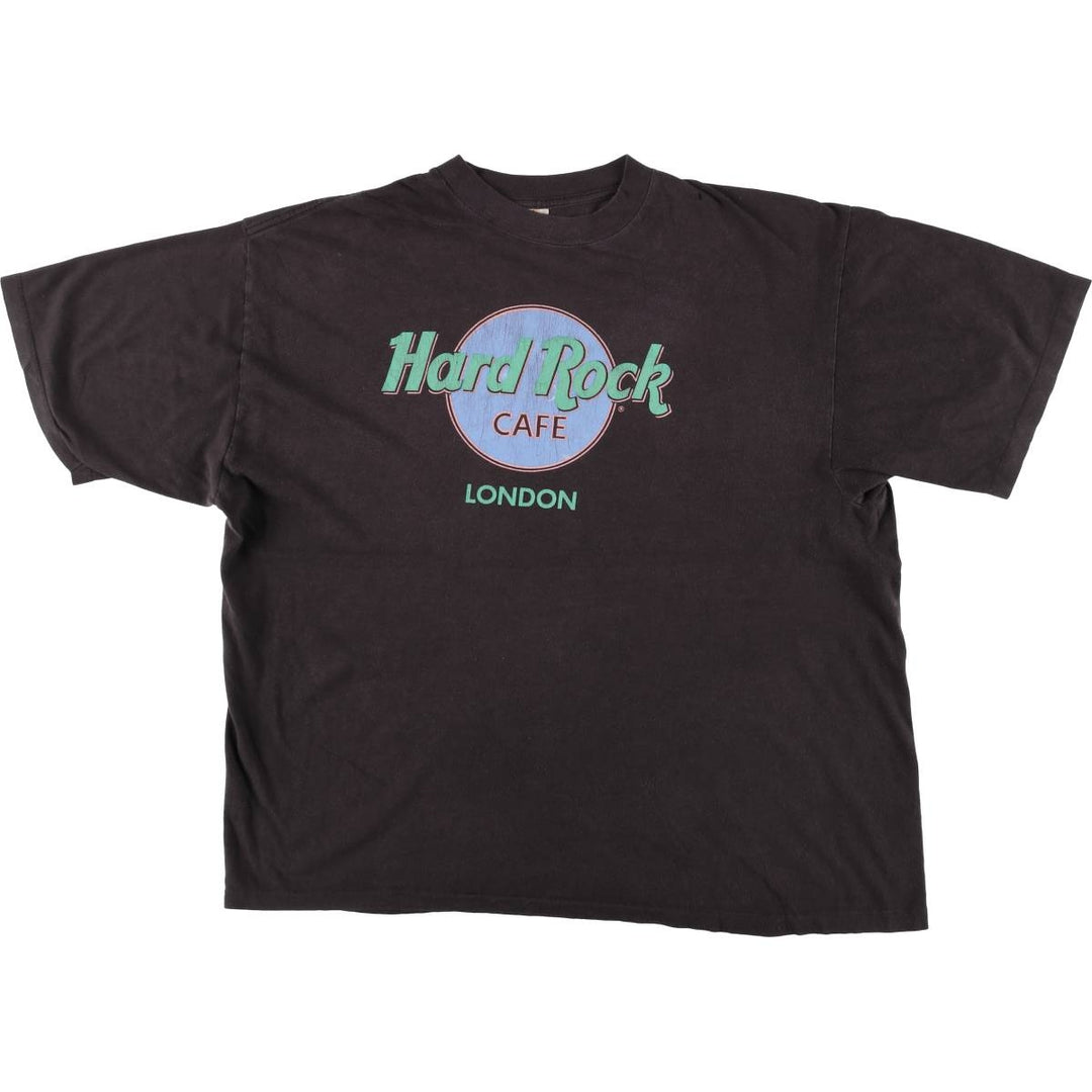 90'S HARD ROCK CAFE Hard Rock Cafe Advertising T-shirt Men's XL Vintage cotton black type Vintage Second Hand
