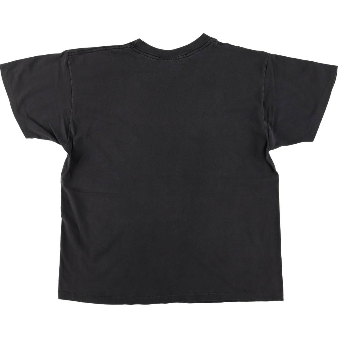 90'S PLANET HOLLYWOOD Advertising T-shirt, Made in USA, Men's L size, Vintage cotton black type Vintage Second Hand