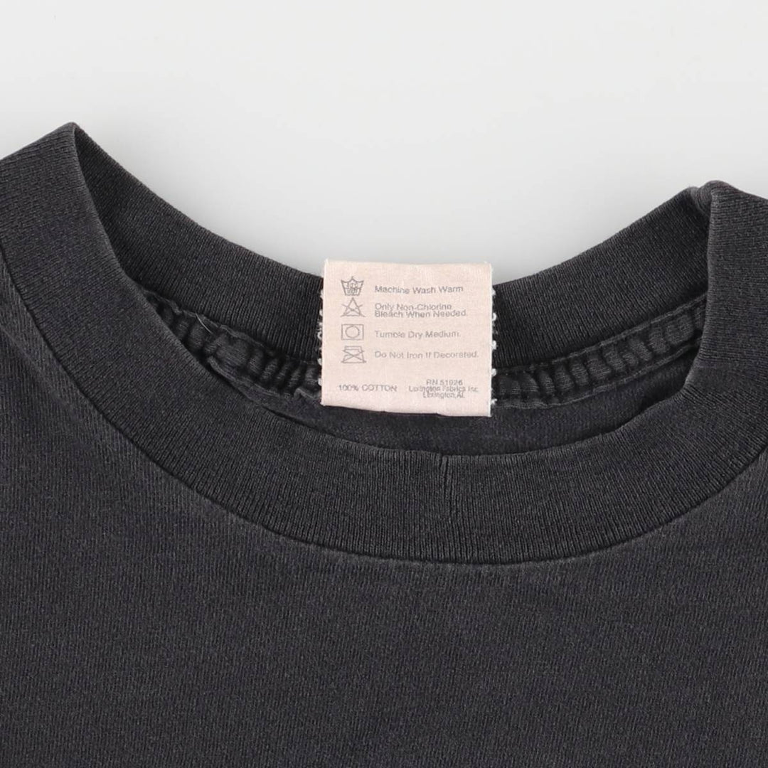 90'S PLANET HOLLYWOOD Advertising T-shirt, Made in USA, Men's L size, Vintage cotton black type Vintage Second Hand