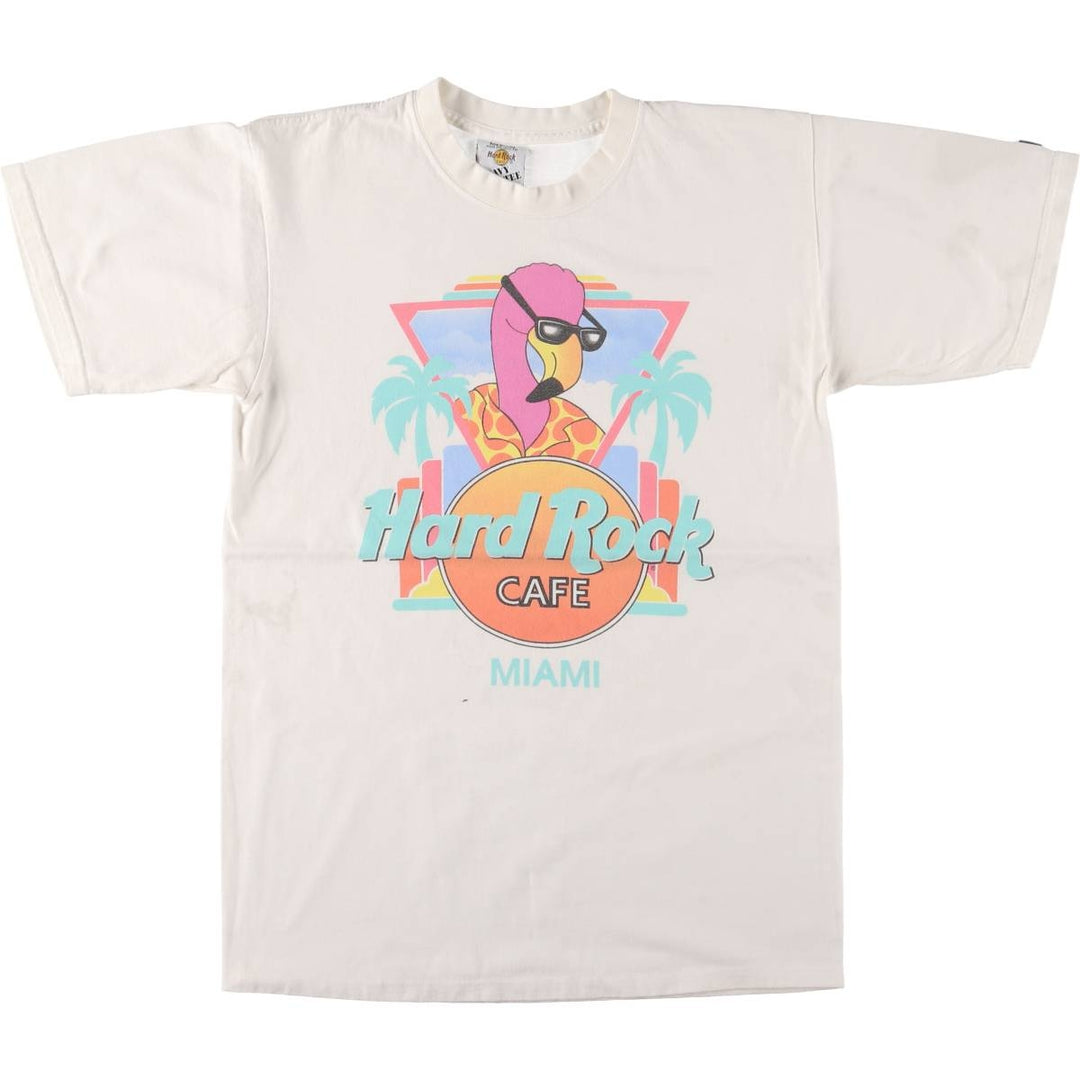 90'S HARD ROCK CAFE Hard Rock Cafe Advertising T-shirt Made in USA Men's M Vintage cotton white type Vintage Second Hand