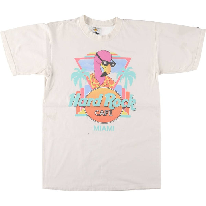 90'S HARD ROCK CAFE Hard Rock Cafe Advertising T-shirt Made in USA Men's M Vintage cotton white type Vintage Second Hand