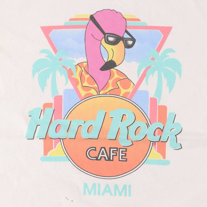 90'S HARD ROCK CAFE Hard Rock Cafe Advertising T-shirt Made in USA Men's M Vintage cotton white type Vintage Second Hand