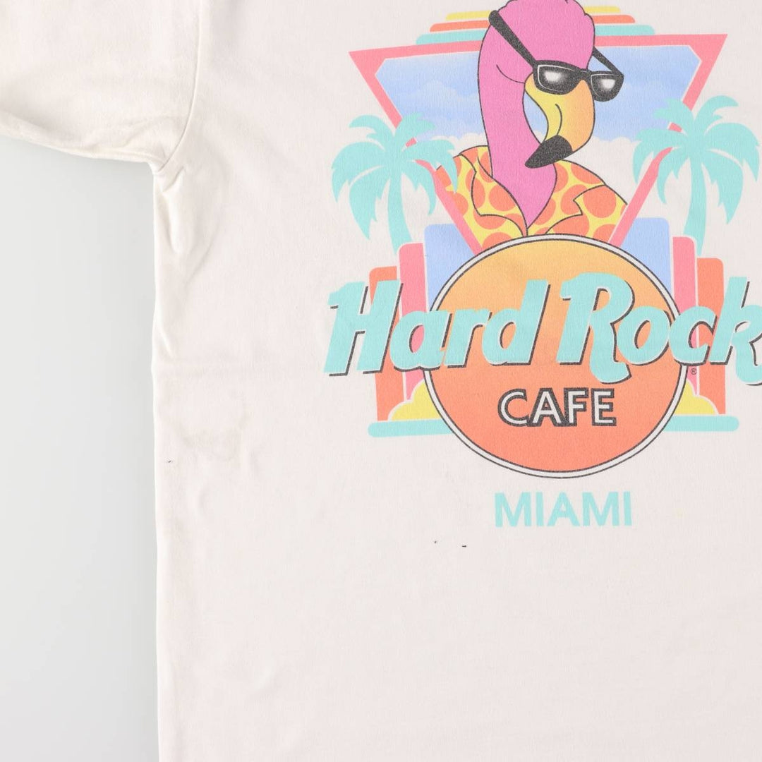 90'S HARD ROCK CAFE Hard Rock Cafe Advertising T-shirt Made in USA Men's M Vintage cotton white type Vintage Second Hand