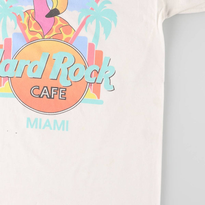 90'S HARD ROCK CAFE Hard Rock Cafe Advertising T-shirt Made in USA Men's M Vintage cotton white type Vintage Second Hand