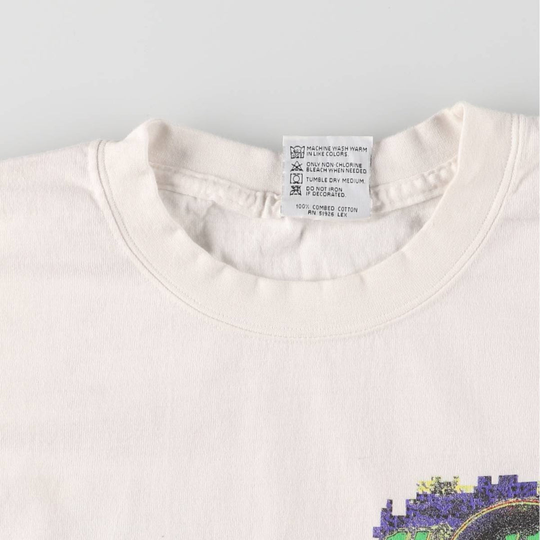 90'S HARD ROCK CAFE Hard Rock Cafe Advertising T-shirt Made in USA Men's L Vintage cotton white type Vintage Second Hand