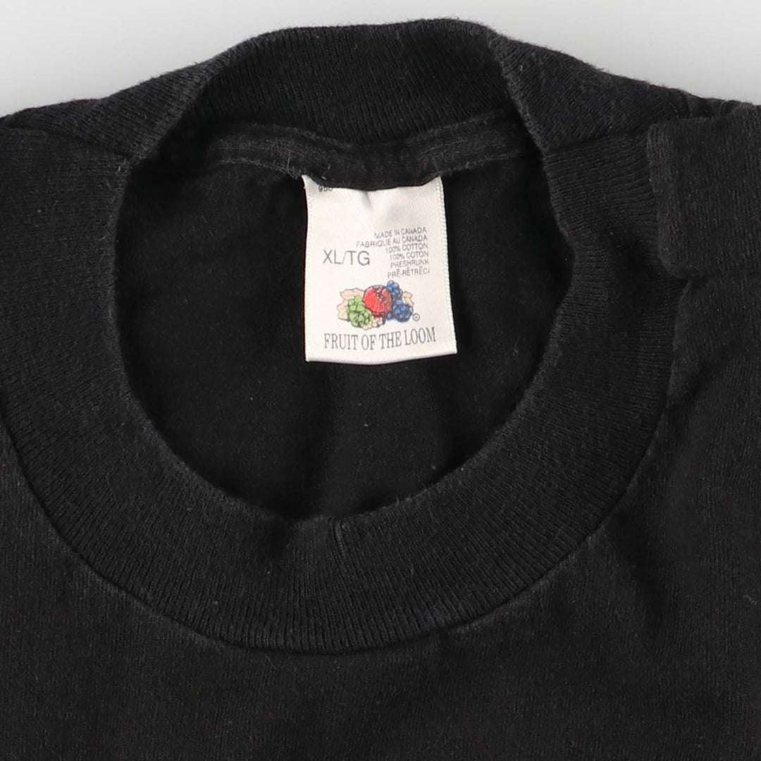 80's Fruit of the Loom Hard Rock Cafe Advertising T-Shirt Made in Canada Men's XL Vintage cotton black type Vintage Second Hand
