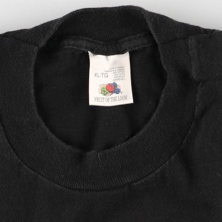 80's Fruit of the Loom Hard Rock Cafe Advertising T-Shirt Made in Canada Men's XL Vintage cotton black type Vintage Second Hand