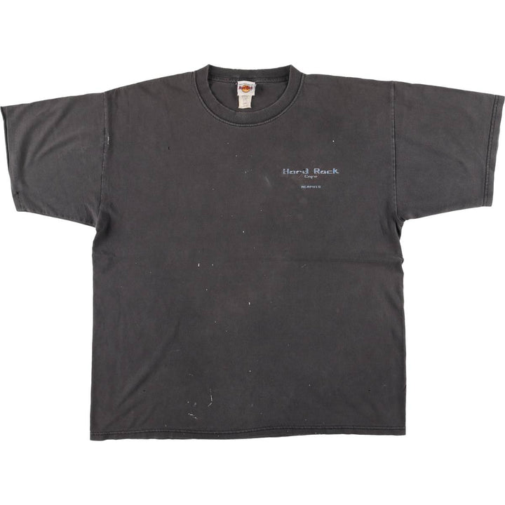 90'S HARD ROCK CAFE Hard Rock Cafe Advertising T-shirt Men's XL Vintage unclear black type Vintage Second Hand