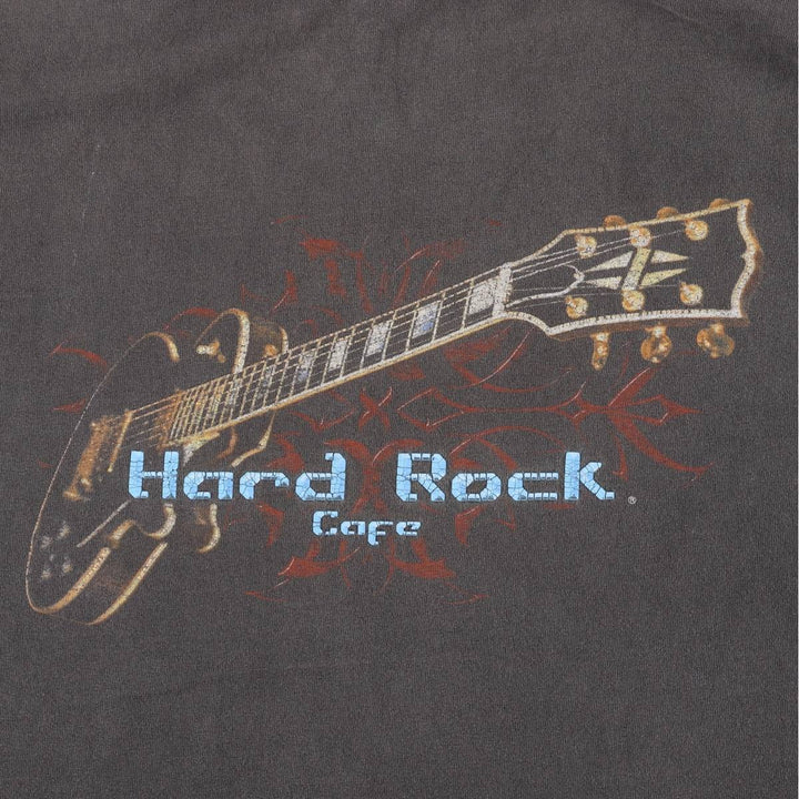 90'S HARD ROCK CAFE Hard Rock Cafe Advertising T-shirt Men's XL Vintage unclear black type Vintage Second Hand