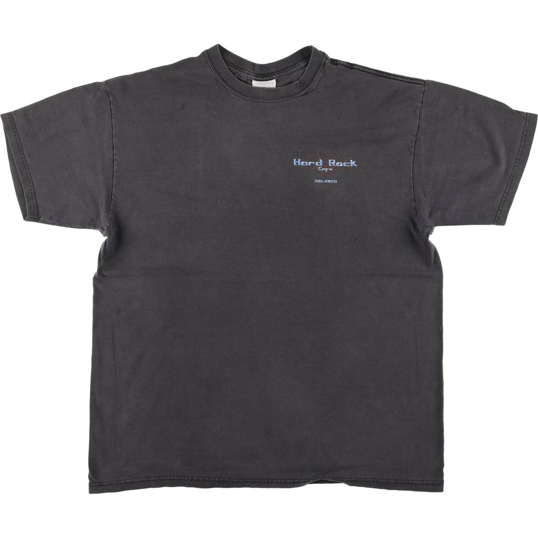 90'S HARD ROCK CAFE Hard Rock Cafe Advertising T-shirt Men's XL Vintage cotton black type Vintage Second Hand