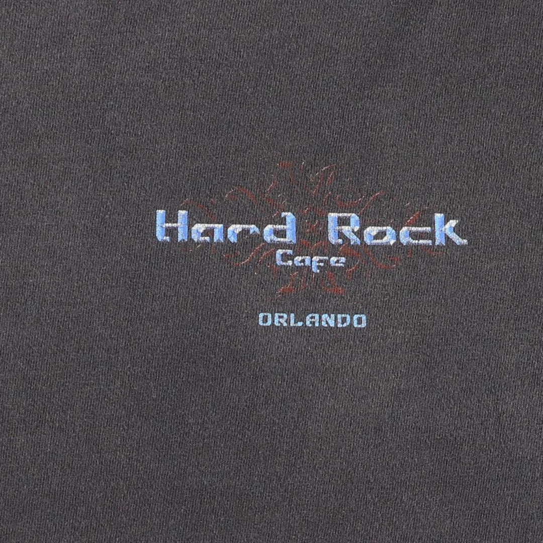 90'S HARD ROCK CAFE Hard Rock Cafe Advertising T-shirt Men's XL Vintage cotton black type Vintage Second Hand