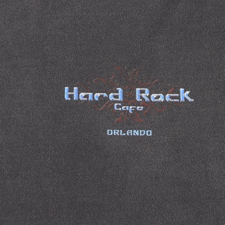 90'S HARD ROCK CAFE Hard Rock Cafe Advertising T-shirt Men's XL Vintage cotton black type Vintage Second Hand