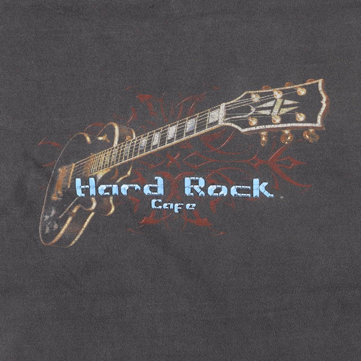 90'S HARD ROCK CAFE Hard Rock Cafe Advertising T-shirt Men's XL Vintage cotton black type Vintage Second Hand