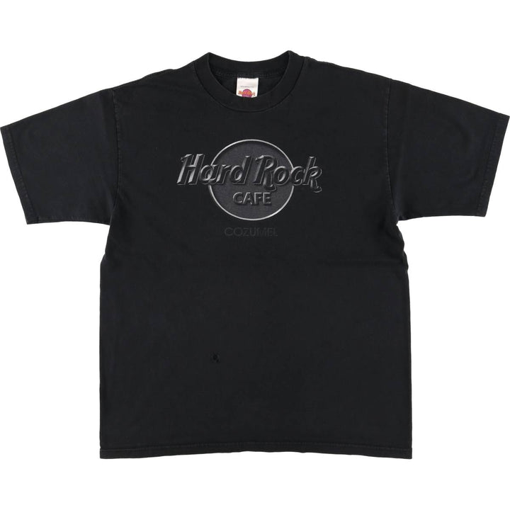 HARD ROCK CAFE Hard Rock Cafe Advertising T-shirt Men's L size cotton black type Vintage Second Hand