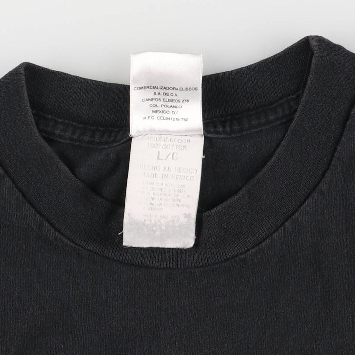 HARD ROCK CAFE Hard Rock Cafe Advertising T-shirt Men's L size cotton black type Vintage Second Hand
