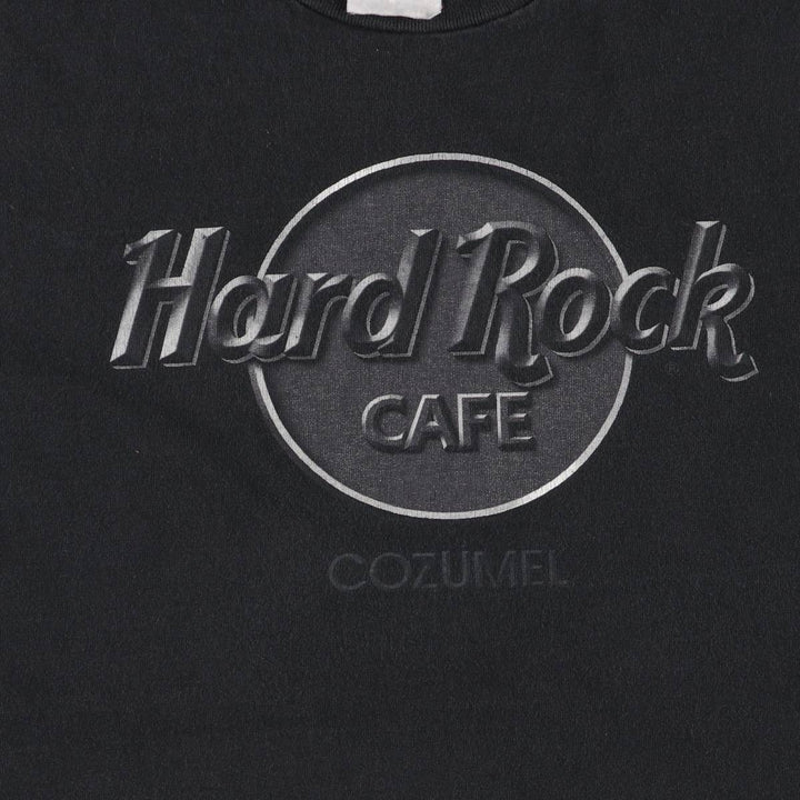 HARD ROCK CAFE Hard Rock Cafe Advertising T-shirt Men's L size cotton black type Vintage Second Hand