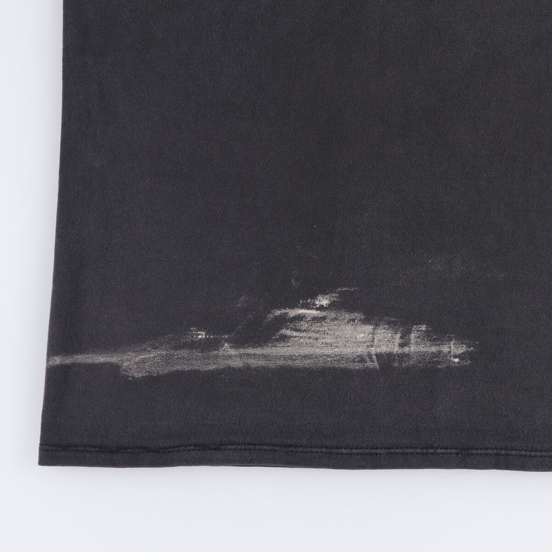 00'S Harley-Davidson Motorcycle Bike T-shirt Made in USA Men's L size cotton black type Vintage Second Hand