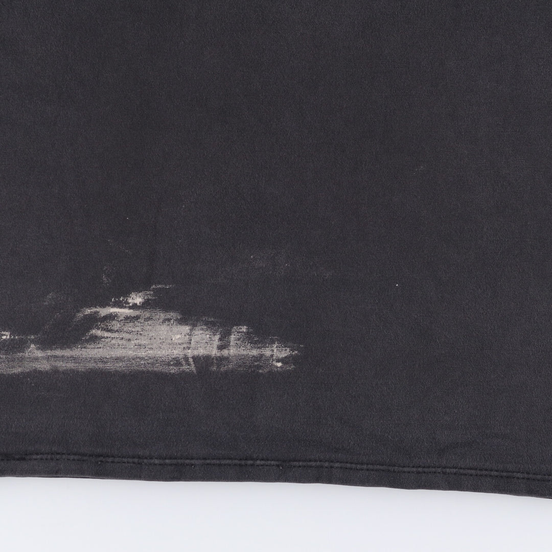 00'S Harley-Davidson Motorcycle Bike T-shirt Made in USA Men's L size cotton black type Vintage Second Hand