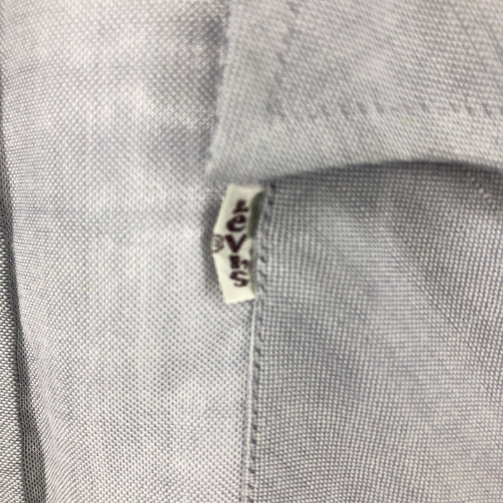 90'S Levi's short sleeve western shirt, men's XL size, vintage polyester Blue type light blue Vintage Second Hand