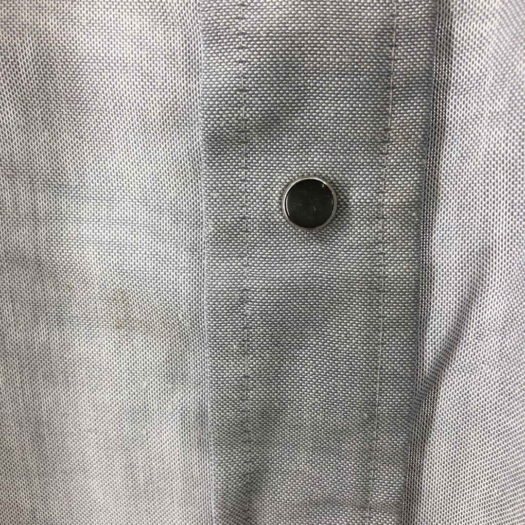 90'S Levi's short sleeve western shirt, men's XL size, vintage polyester Blue type light blue Vintage Second Hand