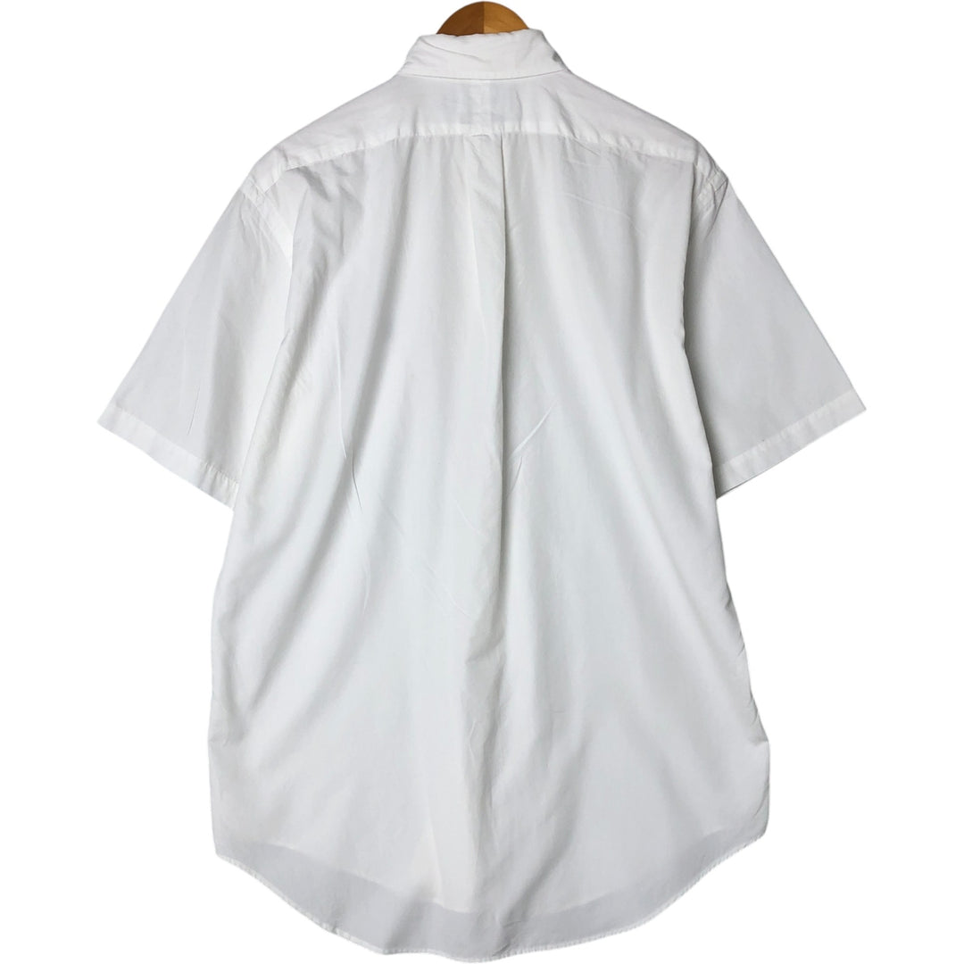 Ralph Lauren Classic Fit short sleeve button down shirt, men's size M cotton white type Vintage Second Hand