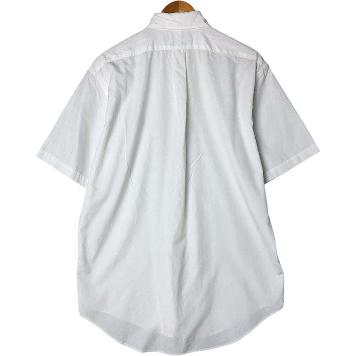 Ralph Lauren Classic Fit short sleeve button down shirt, men's size M cotton white type Vintage Second Hand