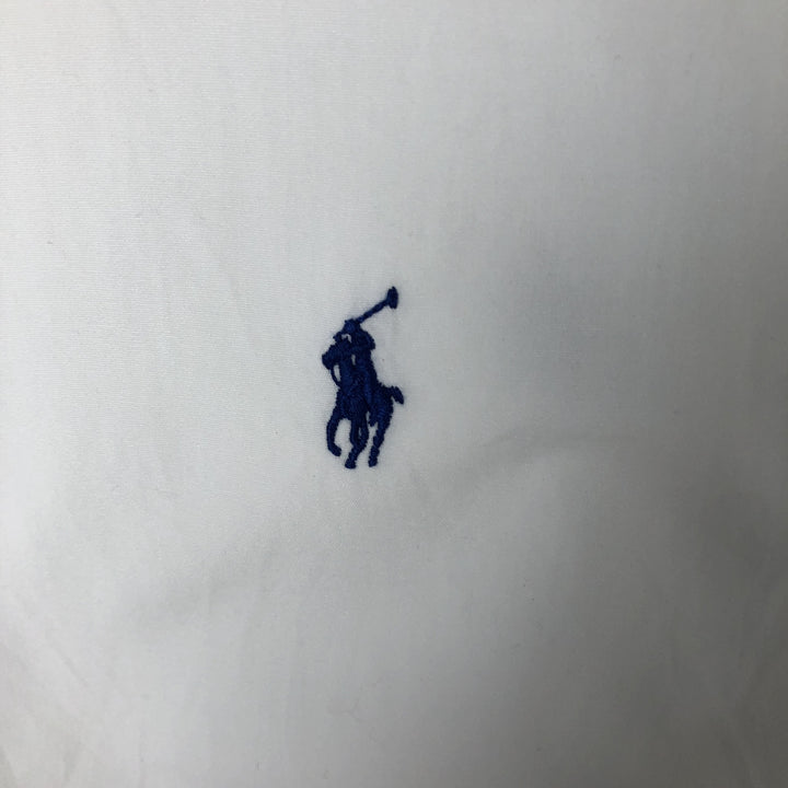 Ralph Lauren Classic Fit short sleeve button down shirt, men's size M cotton white type Vintage Second Hand
