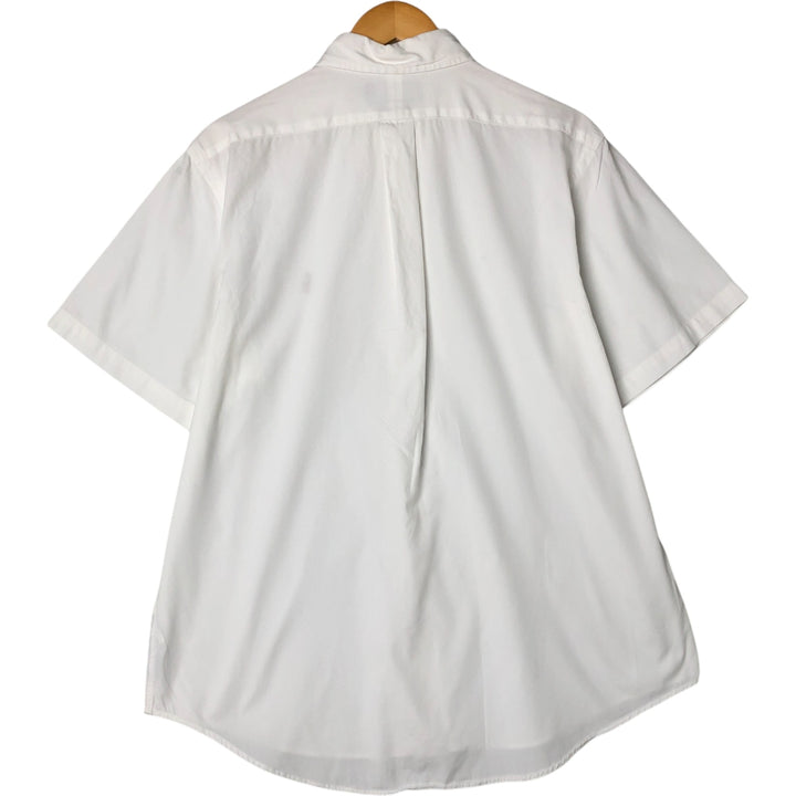 Ralph Lauren POLO by RALPH LAUREN CUSTOM FIT short sleeve button down shirt, men's size L cotton white type Vintage Second Hand