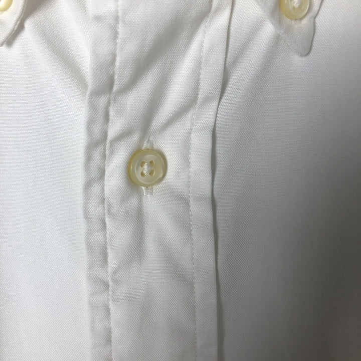 Ralph Lauren POLO by RALPH LAUREN CUSTOM FIT short sleeve button down shirt, men's size L cotton white type Vintage Second Hand