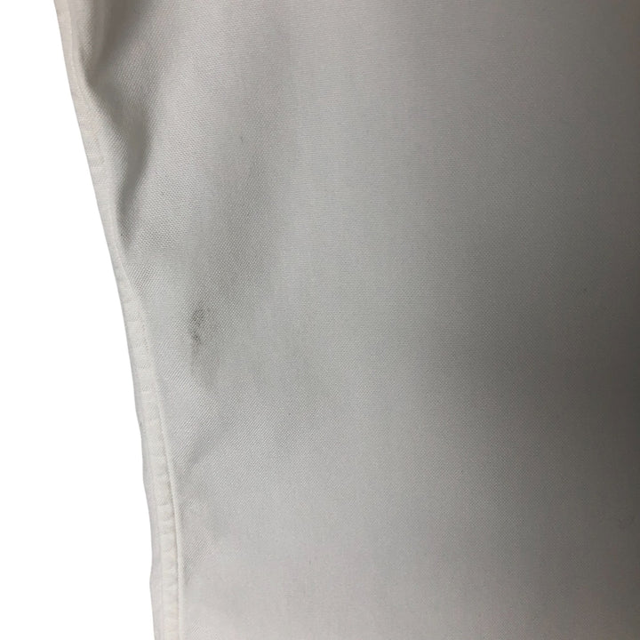 Ralph Lauren POLO by RALPH LAUREN CUSTOM FIT short sleeve button down shirt, men's size L cotton white type Vintage Second Hand