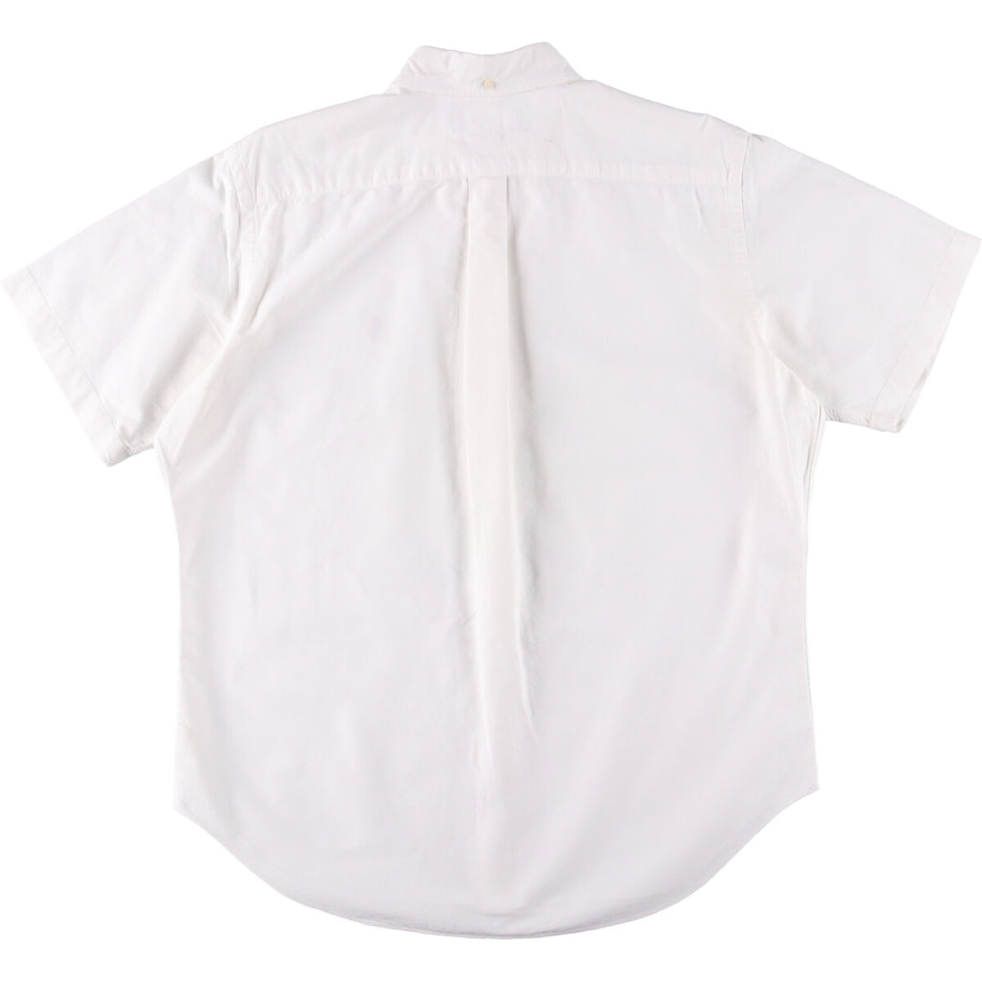 Ralph Lauren Classic Fit short sleeve button down shirt, men's size L cotton white type Vintage Second Hand