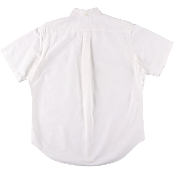 Ralph Lauren Classic Fit short sleeve button down shirt, men's size L cotton white type Vintage Second Hand