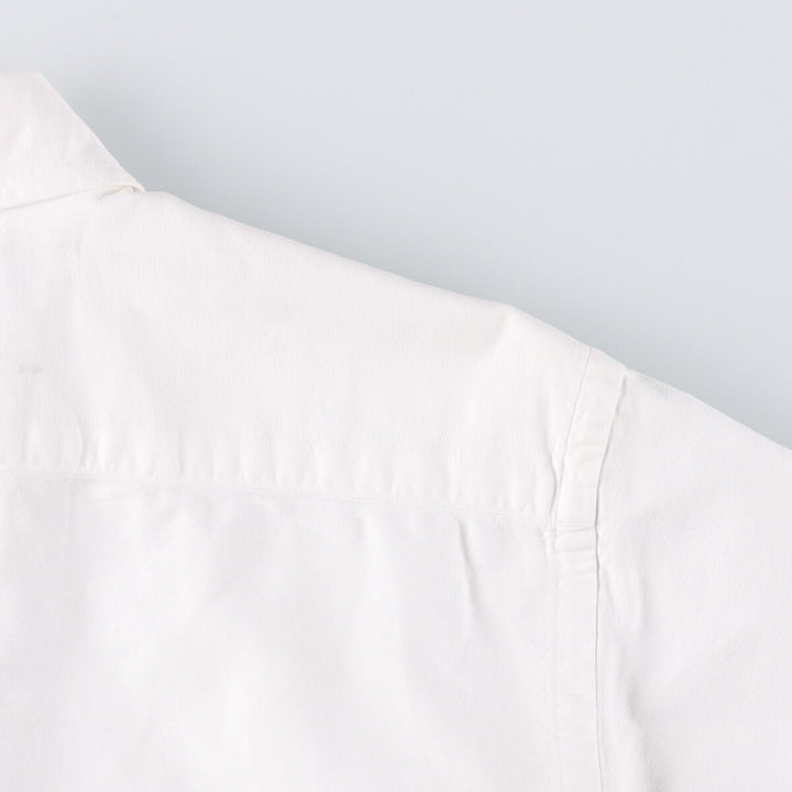 Ralph Lauren Classic Fit short sleeve button down shirt, men's size L cotton white type Vintage Second Hand