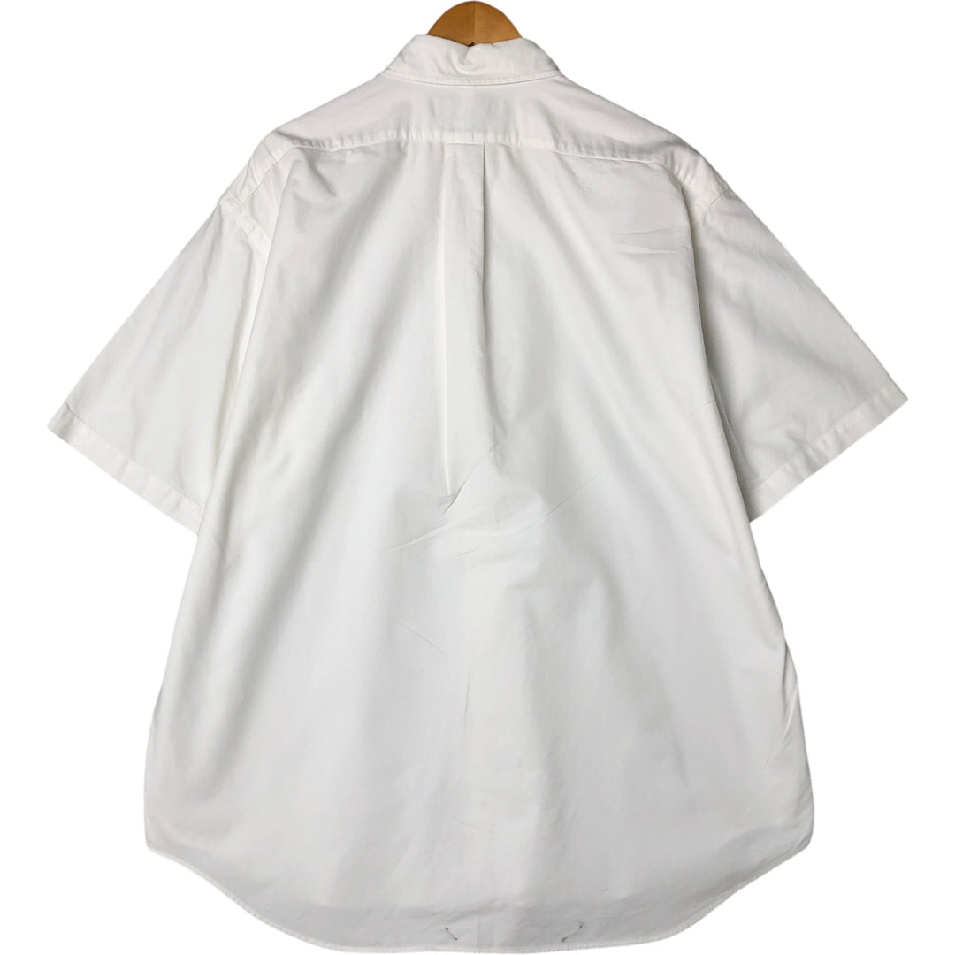 Ralph Lauren BLAKE short sleeve button down shirt, men's size L cotton white type Vintage Second Hand