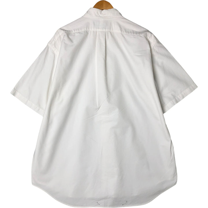 Ralph Lauren BLAKE short sleeve button down shirt, men's size L cotton white type Vintage Second Hand