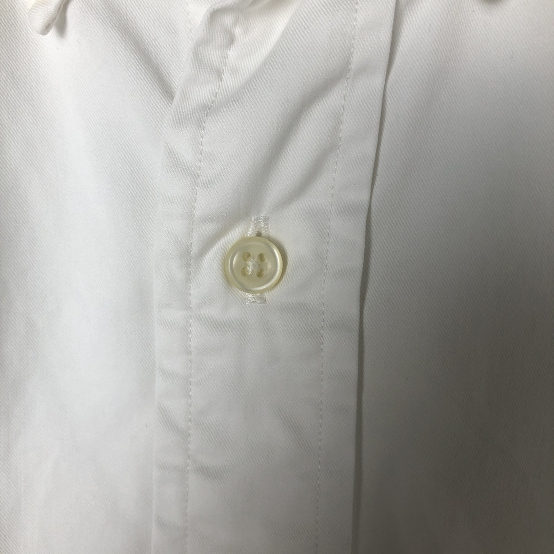 Ralph Lauren Classic Fit short sleeve button down shirt, men's size L cotton white type Vintage Second Hand