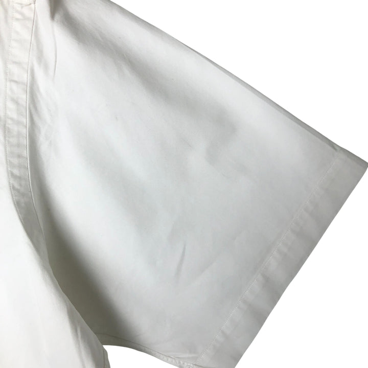 Ralph Lauren Classic Fit short sleeve button down shirt, men's size L cotton white type Vintage Second Hand
