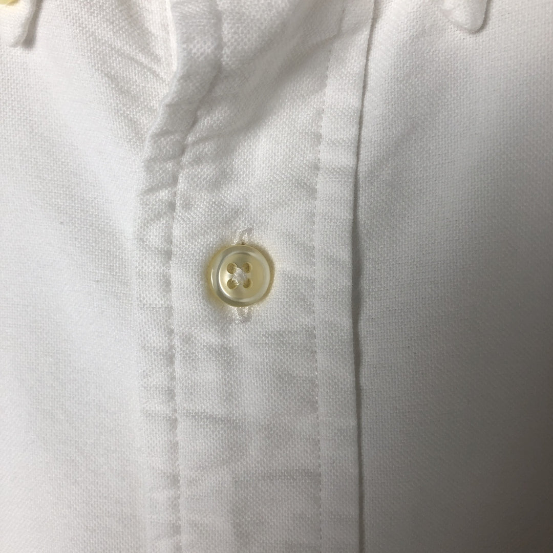 Ralph Lauren YARMOUTH long sleeve button down shirt, men's XXL size cotton white type Vintage Second Hand
