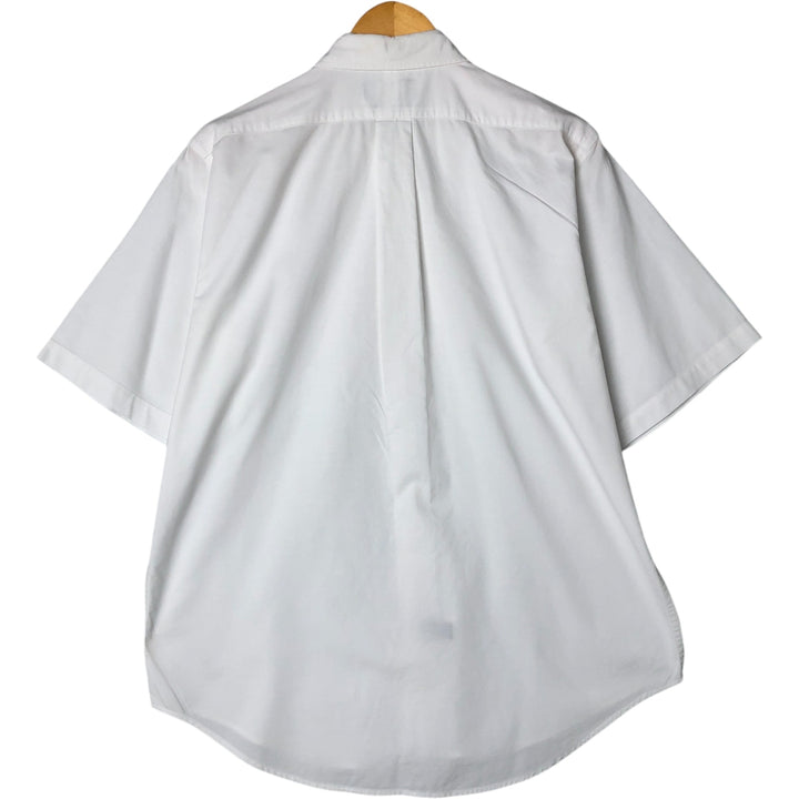 Ralph Lauren POLO by Ralph Lauren MARLOWE short sleeve button down shirt, men's size L cotton white type Vintage Second Hand