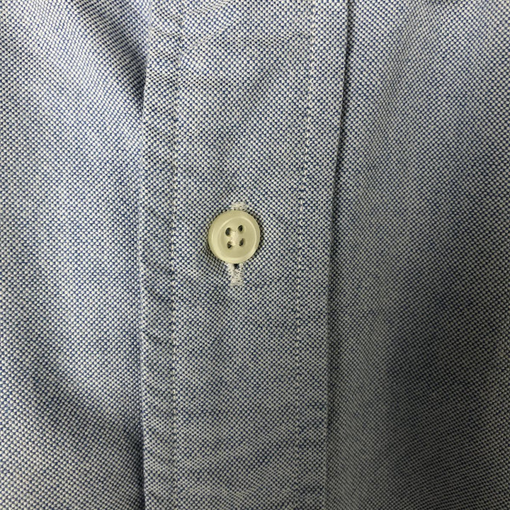 Ralph Lauren Classic Fit short sleeve button down shirt, men's size XL cotton Blue type light blue Vintage Second Hand
