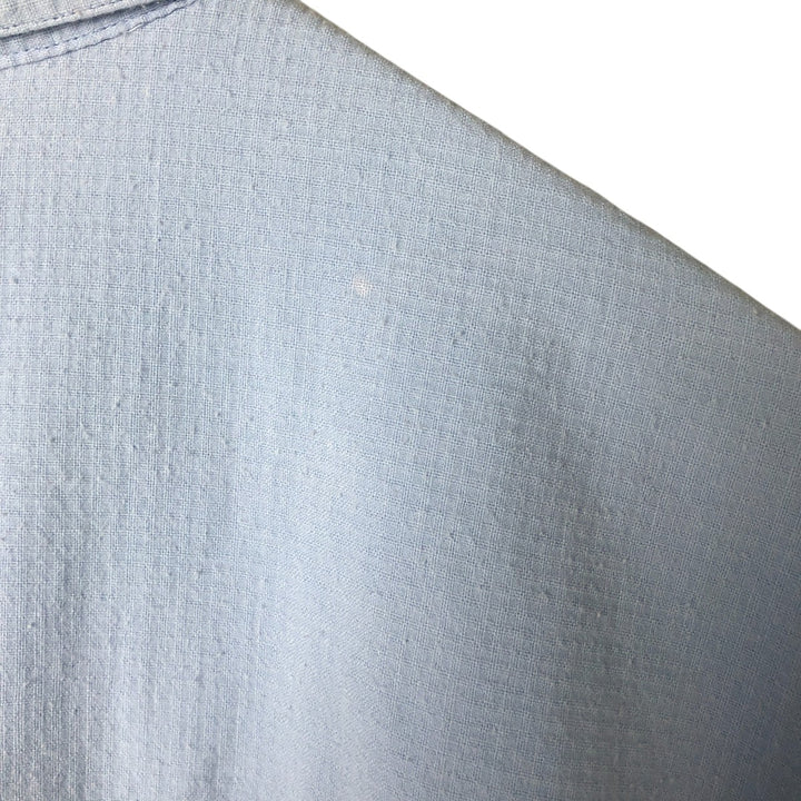 90'S Ralph Lauren CHAPS short sleeve button down shirt, men's size L, vintage cotton Blue type light blue Vintage Second Hand