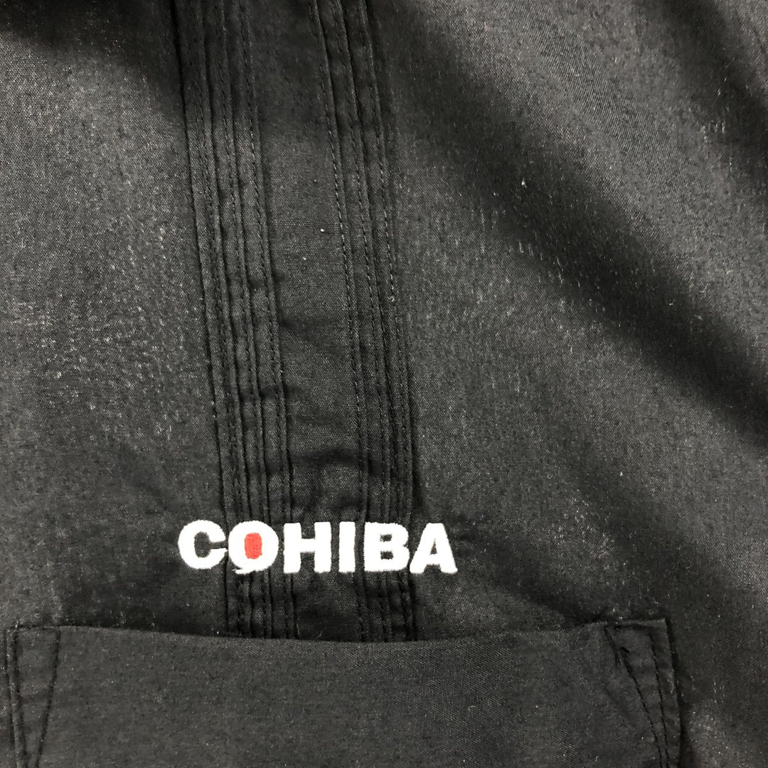 90'S RENATO Cohiba Short Sleeve Open Collar Mexican Shirt Cuban Shirt Box Shirt Made in USA Men's XL polyester black type Vintage Second Hand