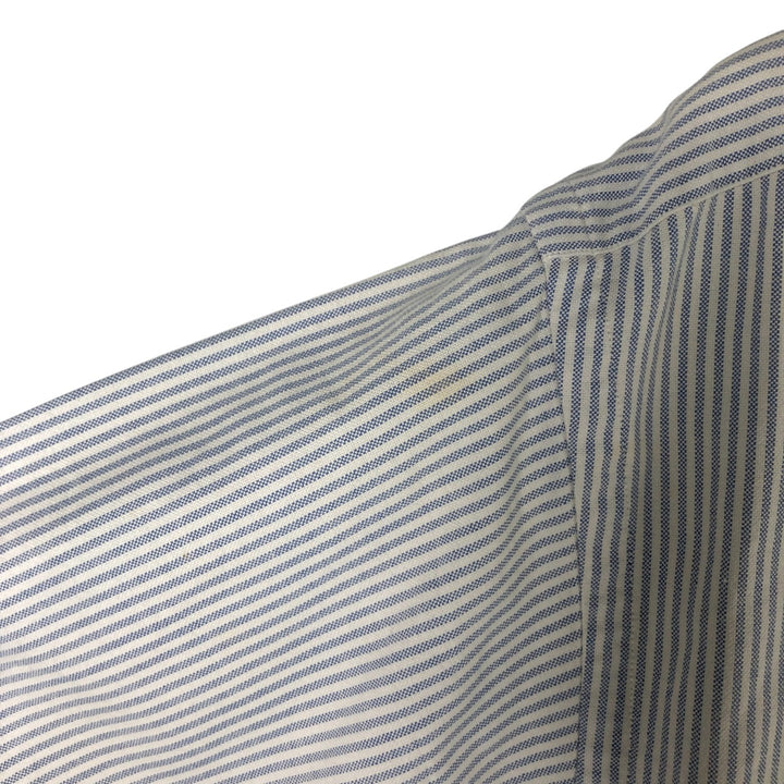 Ralph Lauren BLAKE short sleeve button down striped shirt, men's size L cotton white type Vintage Second Hand