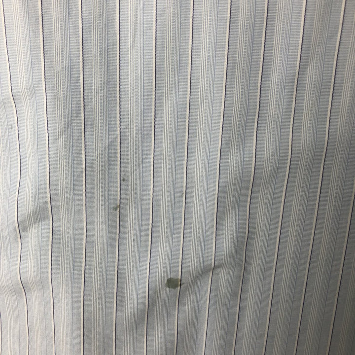 Ralph Lauren POLO by Ralph Lauren Multi-stripe short sleeve button-down striped shirt, men's size M cotton Blue type light blue Vintage Second Hand