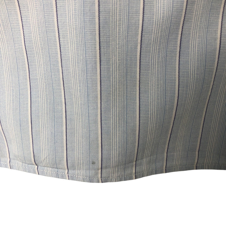 Ralph Lauren POLO by Ralph Lauren Multi-stripe short sleeve button-down striped shirt, men's size M cotton Blue type light blue Vintage Second Hand